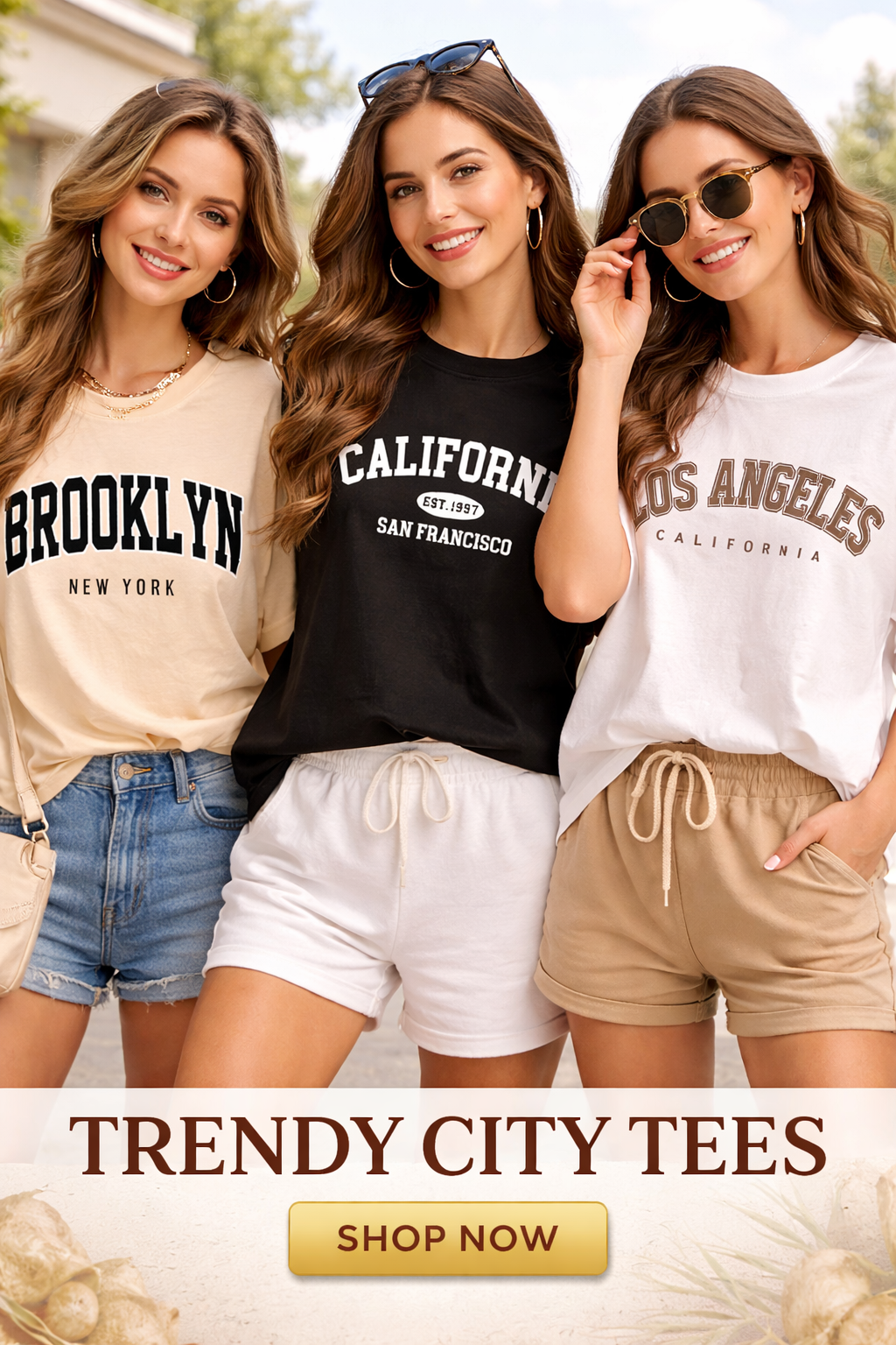 Women’s Casual Retro Graphic Crop Top Set (3 Pcs)