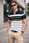Smart Casual Striped Polo Style for Men