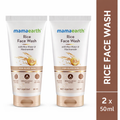 Mamaearth Rice Face Wash 50 ml Pack of 2
