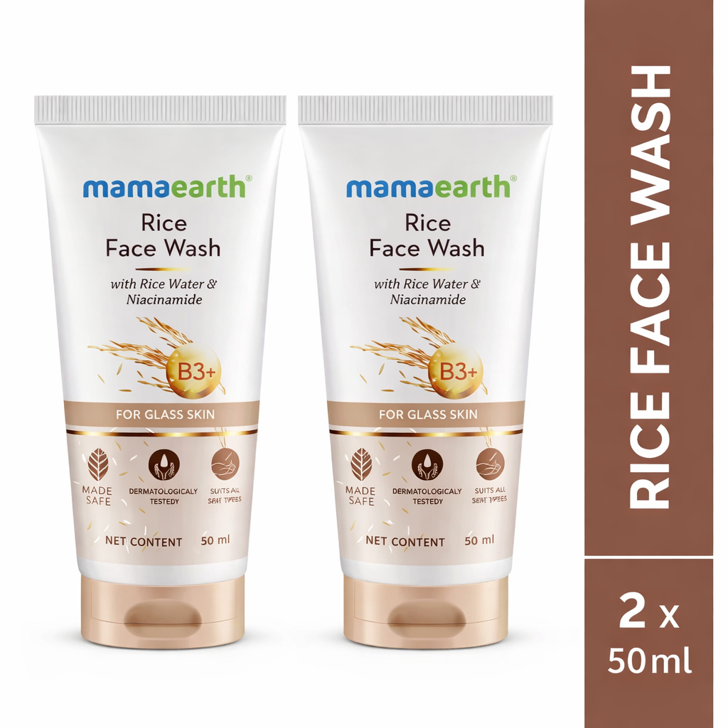 Mamaearth Rice Face Wash 50 ml Pack of 2