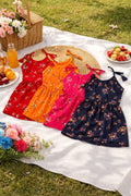 Baby Girls Cotton Floral Sleeveless Frock Dress – Pack of 4