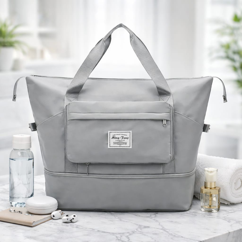 Womens Large Capacity Folding Travel Tote Bag