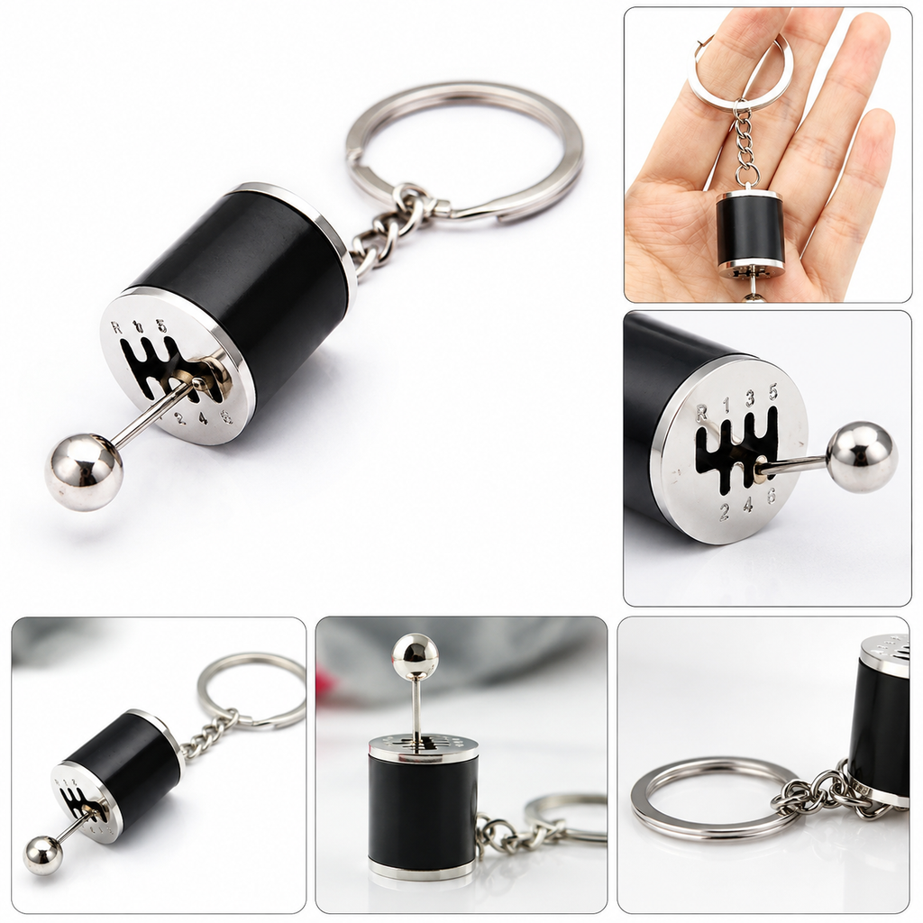 Shifter Gear Keychain – 6 Speed Manual Gear Shift Keyring